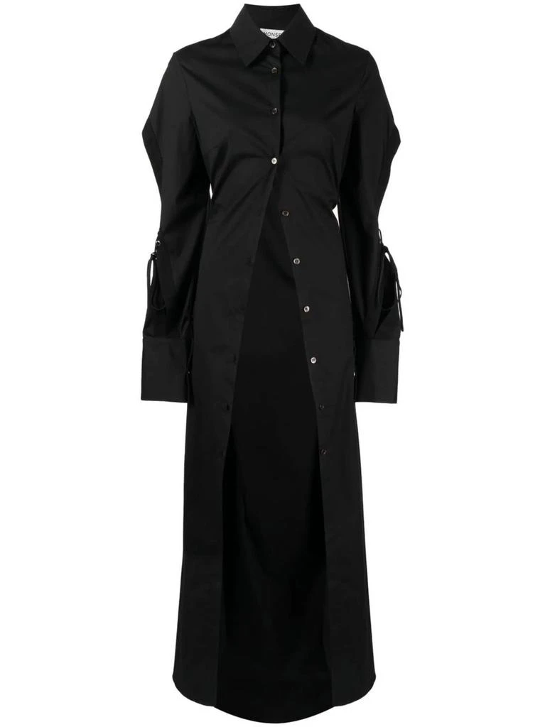 Monse Monse - Long Cotton Shirt With Cut-out Detailing 5