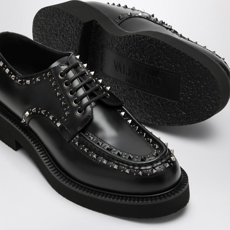 Valentino Garavani Men's Gentleglam Calfskin Derby Shoes