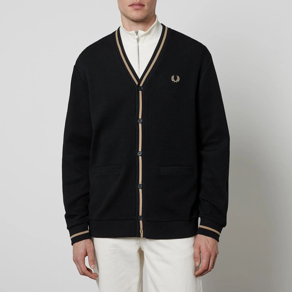Fred Perry Fred Perry Contrast-Tipped Cotton-Piqué Cardigan