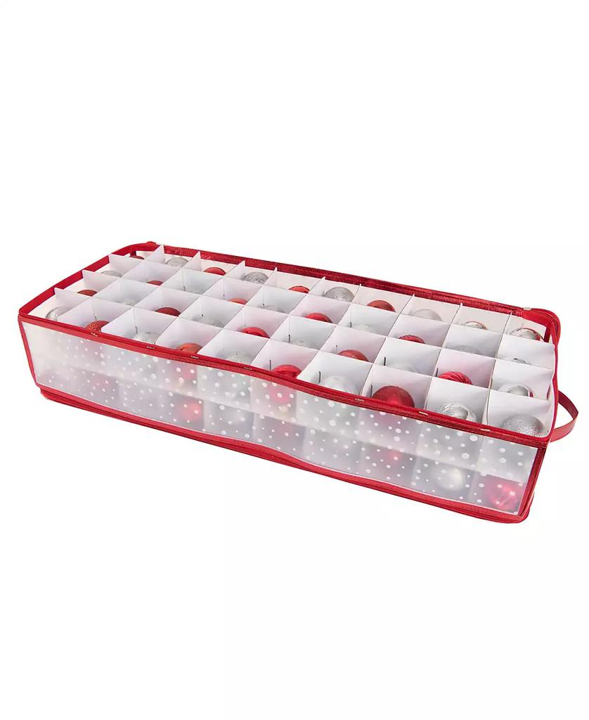 Simplify 80 Count Ornament Storage Organizer in Red