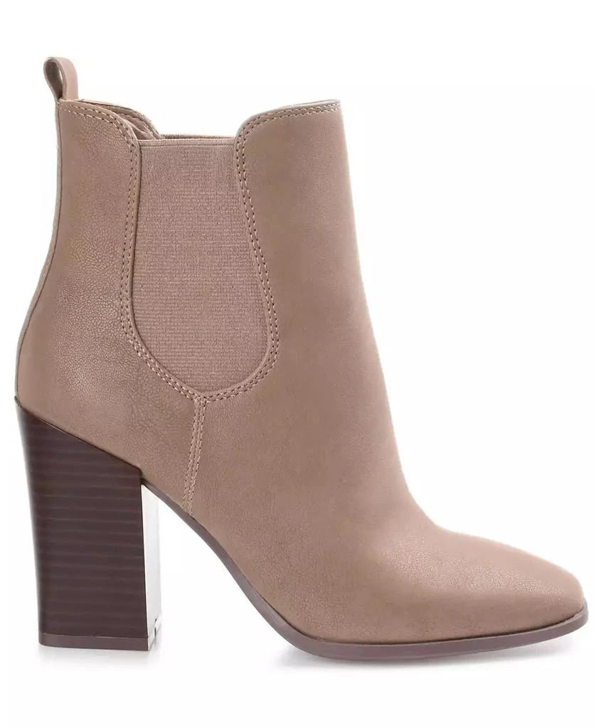 Journee Collection Women's Maxxie Stacked Block Heel Booties 6