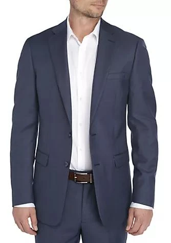Calvin Klein Klein Blue Plain Suit Separate Coat 1