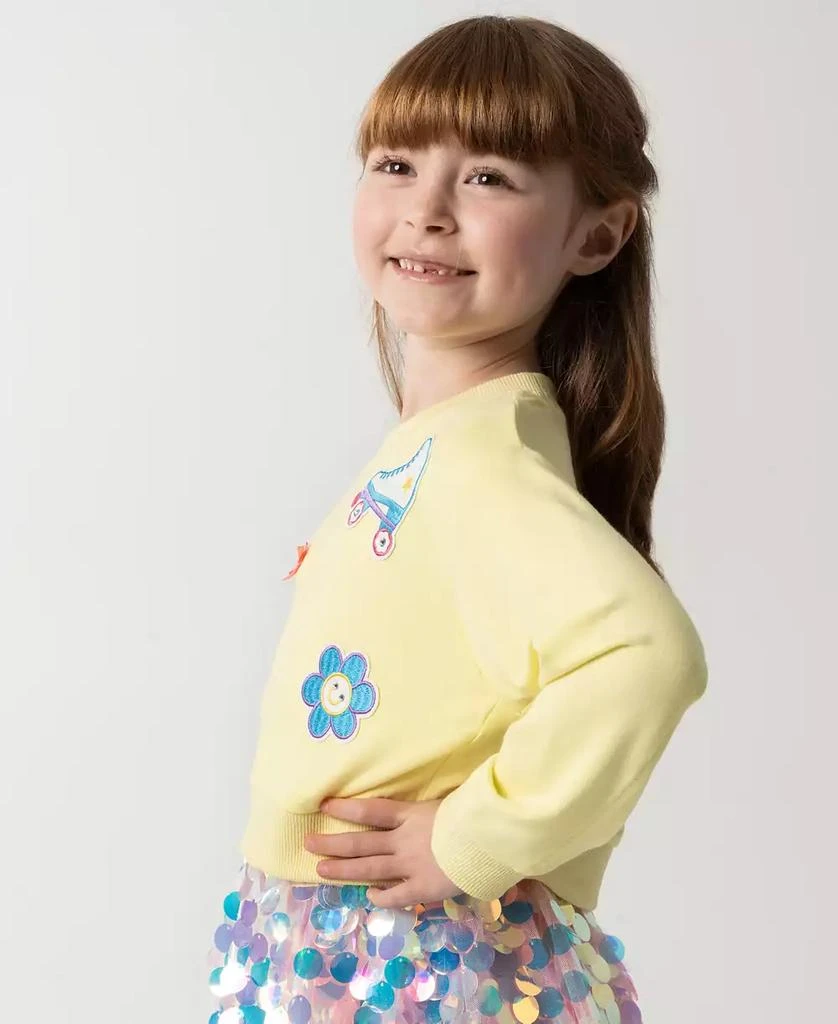 Sparkle & Shine Little Girls Sequin Bubble Skirt with Sweatshirt, 2-Piece Set 6