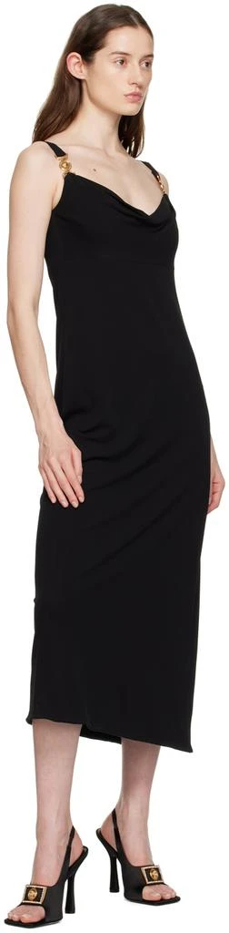 Versace Black Medusa Midi Dress 4