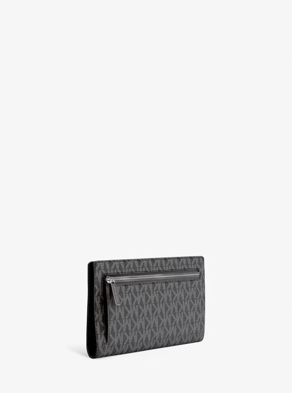 Michael Kors Carson Large Signature Logo Wallet 4