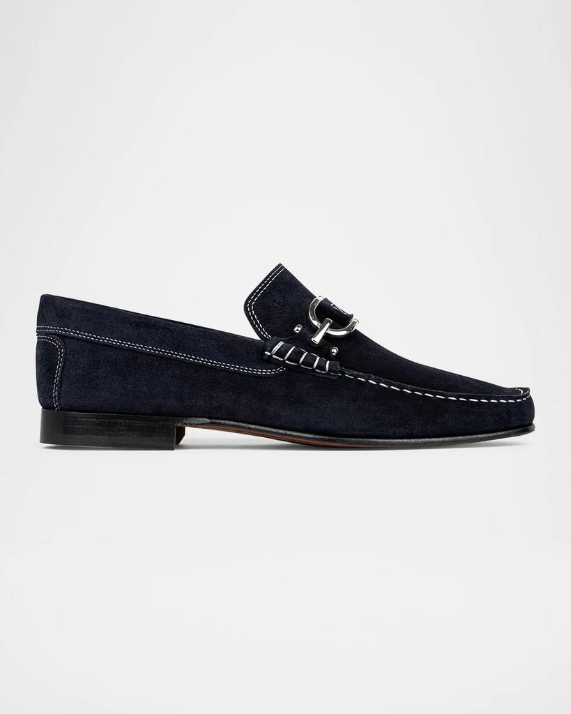 Donald Pliner Men's Dacio Suede Bit Loafers 1