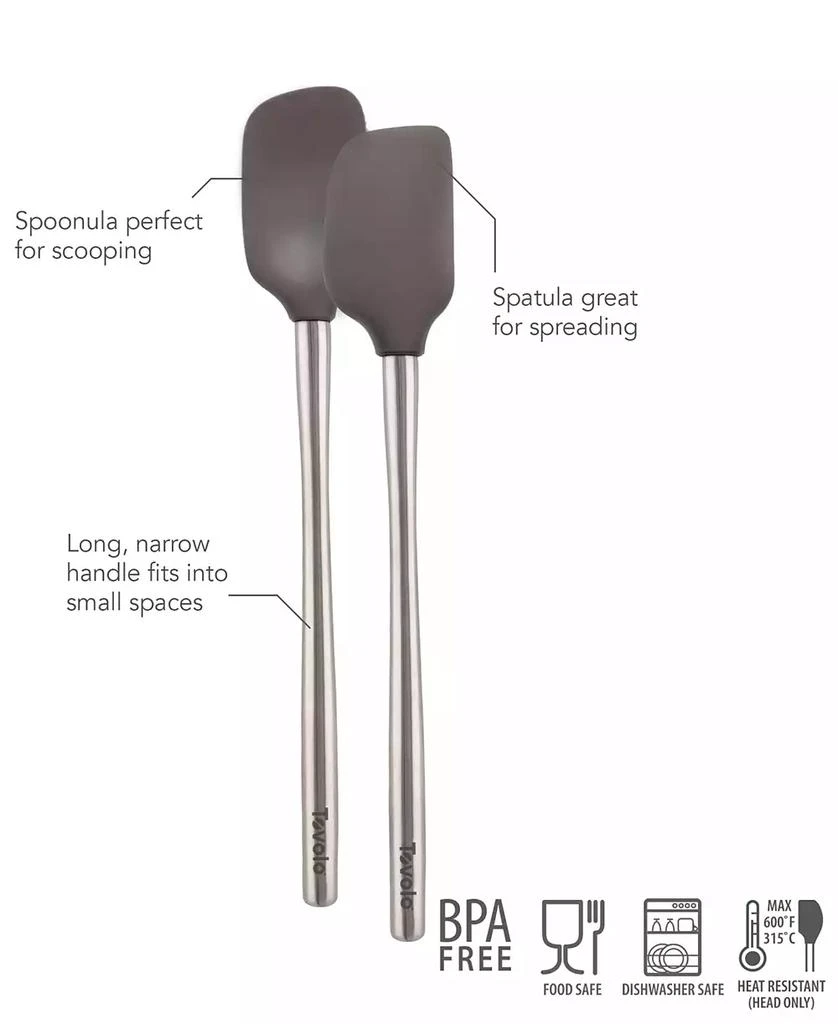Mini Spoonula Flex-Core Silicone & Stainless Steel Mini Spatula & Spoonula Set – On ...