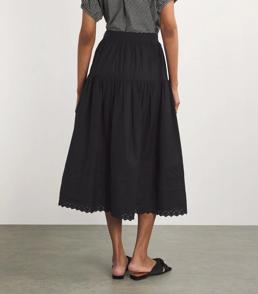 DÔEN Tiered Sebastiane Midi Skirt 4