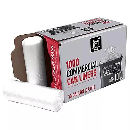 Member's Mark Member's Mark 10 Gallon Commercial Trash Bags 1000 ct. 4