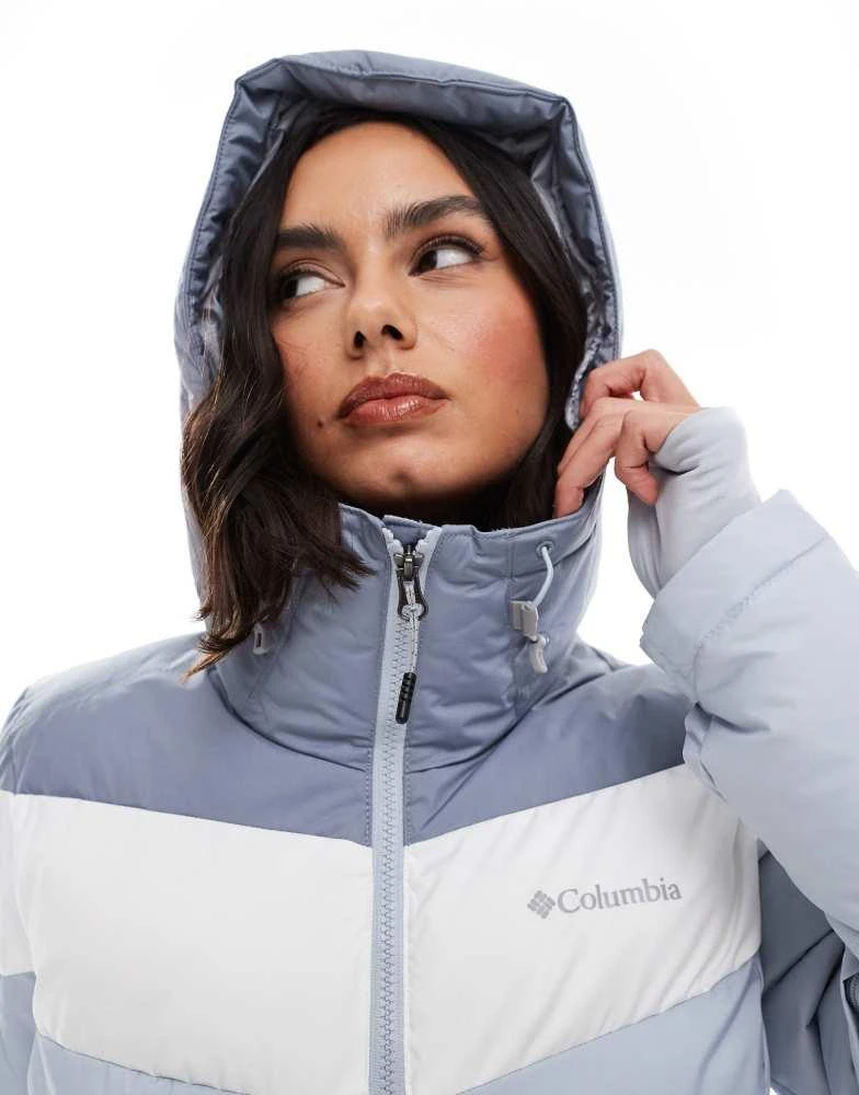 Columbia Columbia Abbott Peak II insulated ski jacket in cirrus grey and white 3