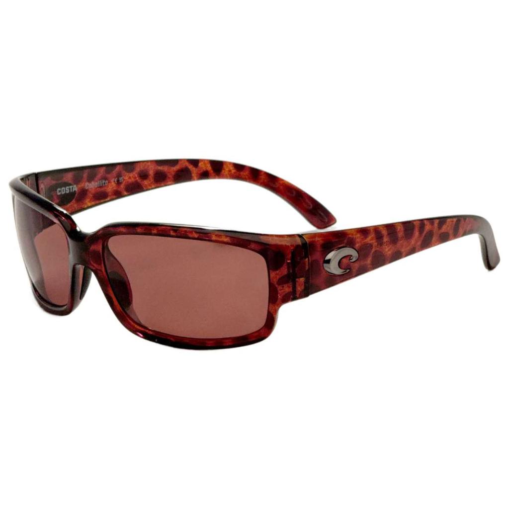 Costa Del Mar Costa del Mar Caballito Men's Brown Rectangular Polarized Sunglasses
