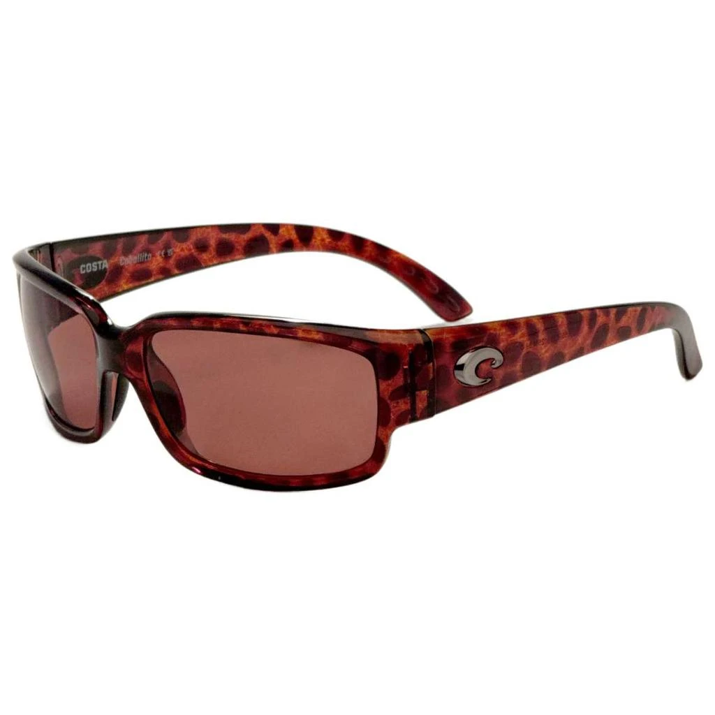 Costa Del Mar Costa del Mar Caballito Men's Brown Rectangular Polarized Sunglasses 1