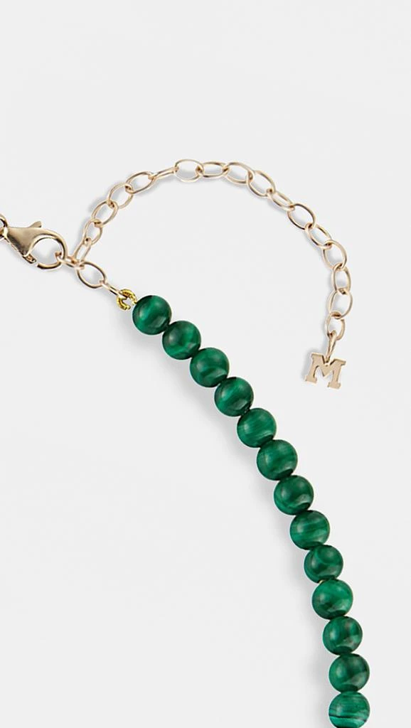 MATEO Malachite Beaded Necklace - 4mm Beads 3