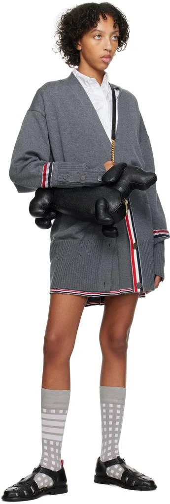 Thom Browne Black Mini Hector Bag 4