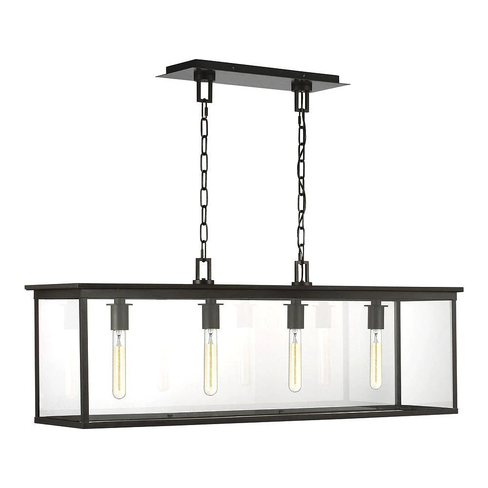 C&M by Chapman and Myers Chapman & Myers Freeport 4 Light Outdoor Linear Lantern 1