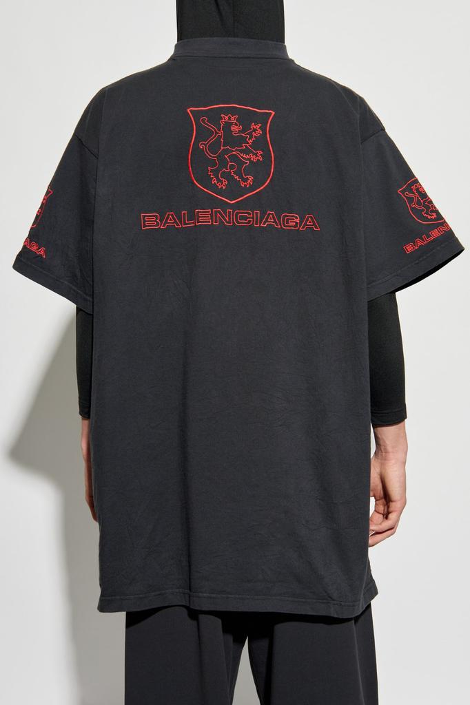 Balenciaga Balenciaga Lion Club Oversized T-Shirt - T-Shirts