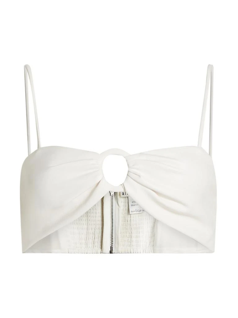Alice + Olivia Essie Faux Leather Bra Top 1