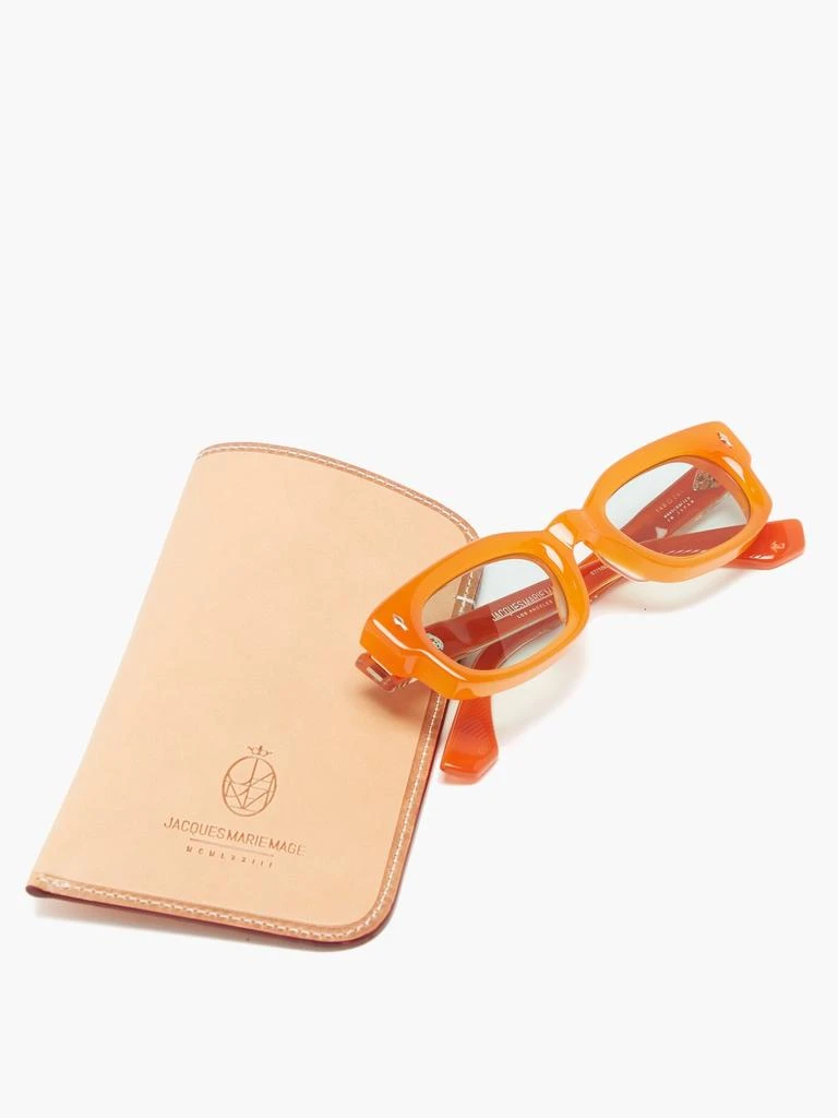 Jacques Marie Mage Whiskeyclone square acetate sunglasses 8
