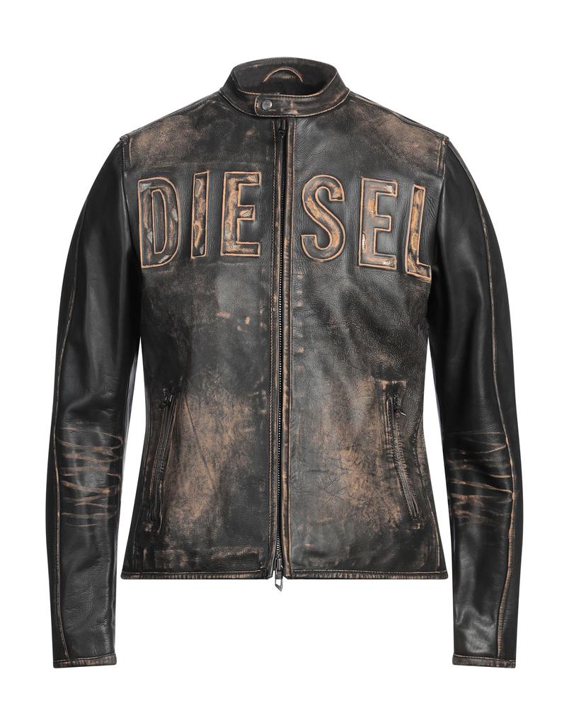 Grained Leather L-HEIN Jacket with Patchworks – On Sale Now with