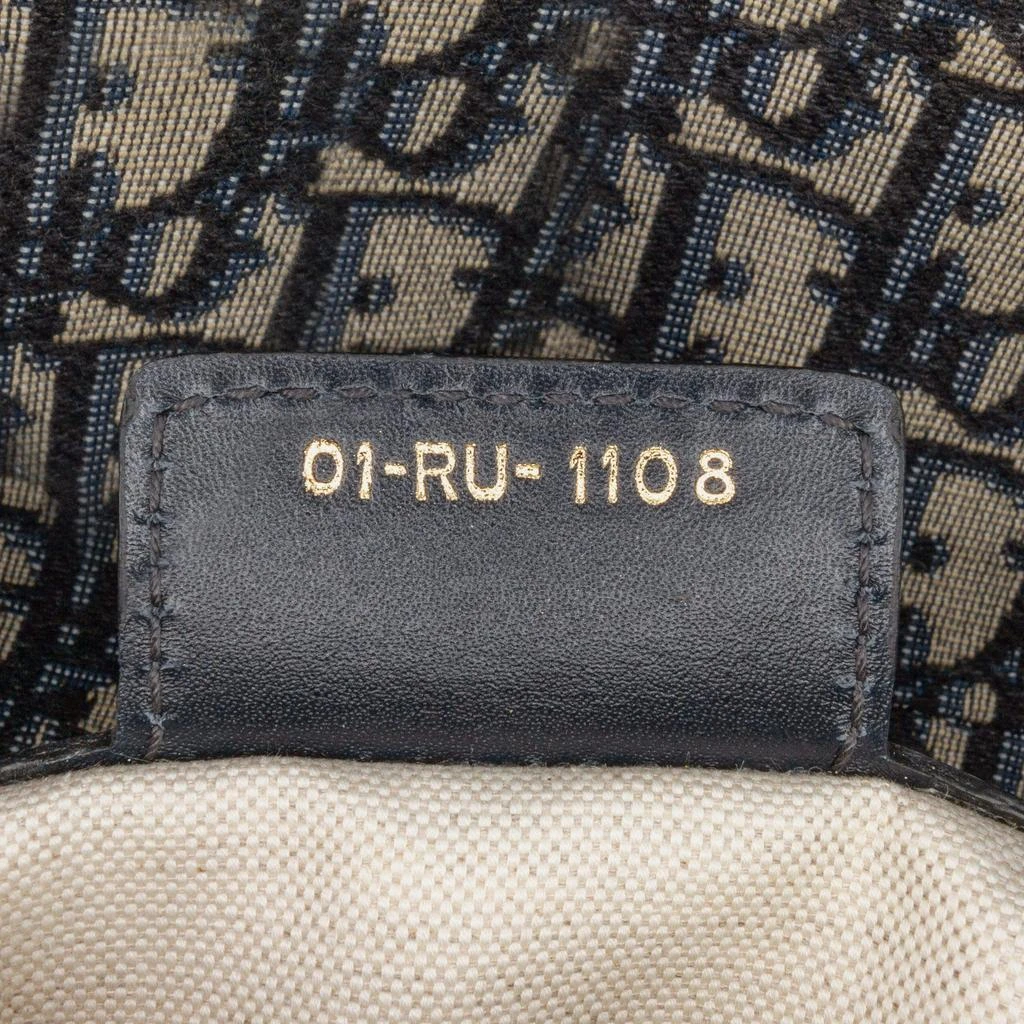 Dior Dior Blue Mini Oblique Canvas Saddle Bag 9