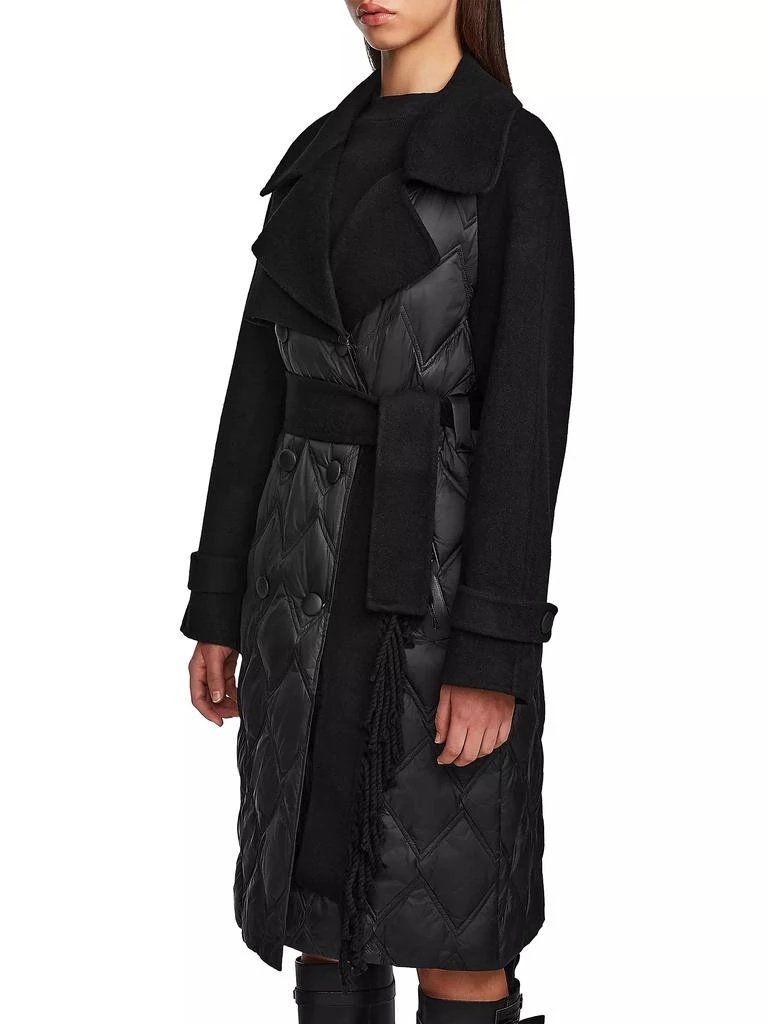 Rudsak Zoe Quilted Double-Breasted Trench Coat 4