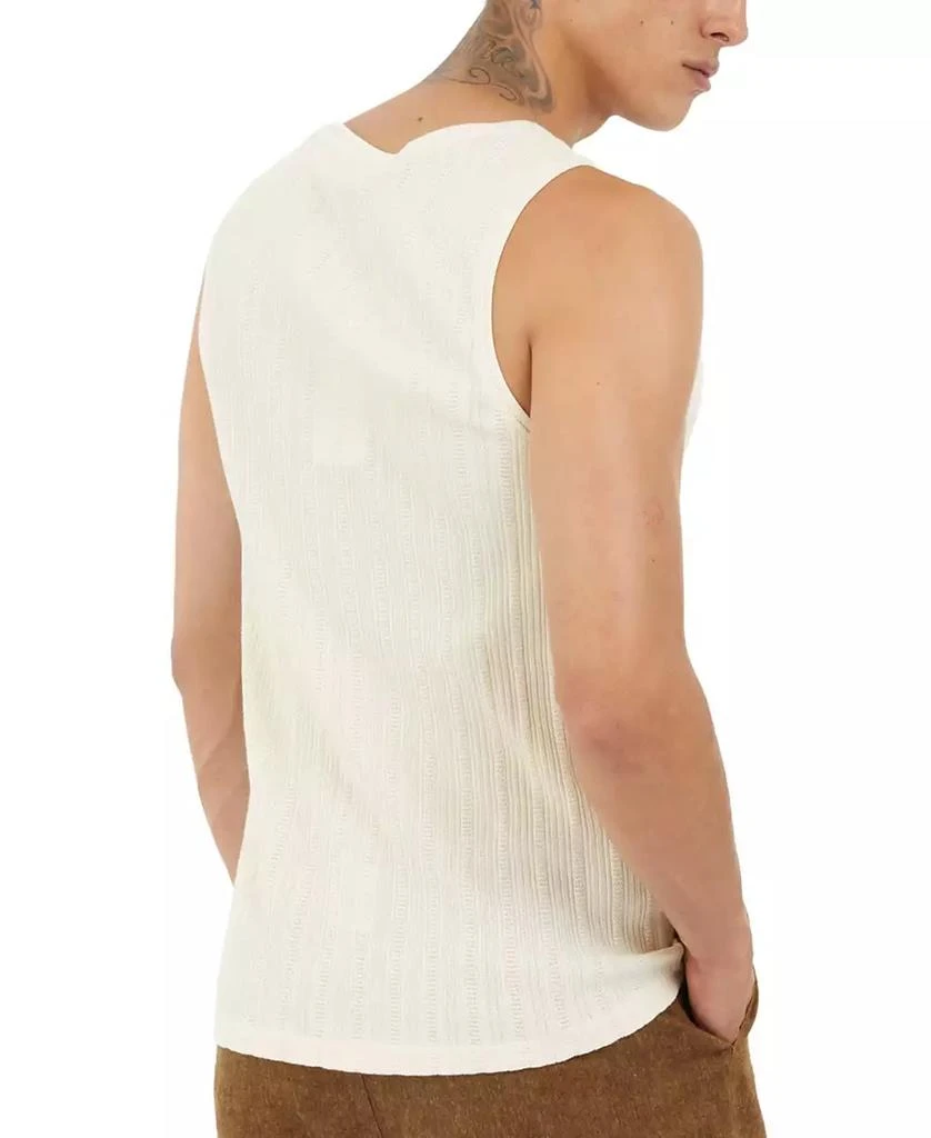 GUESS Men's Regular-Fit Loose-Knit Textured Tank Top 2