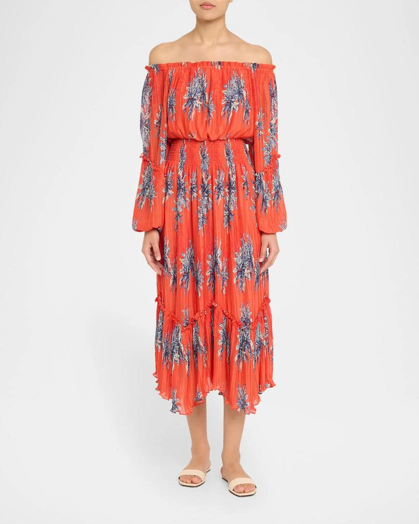 Ramy Brook Alyce Off-Shoulder Midi Dress 2
