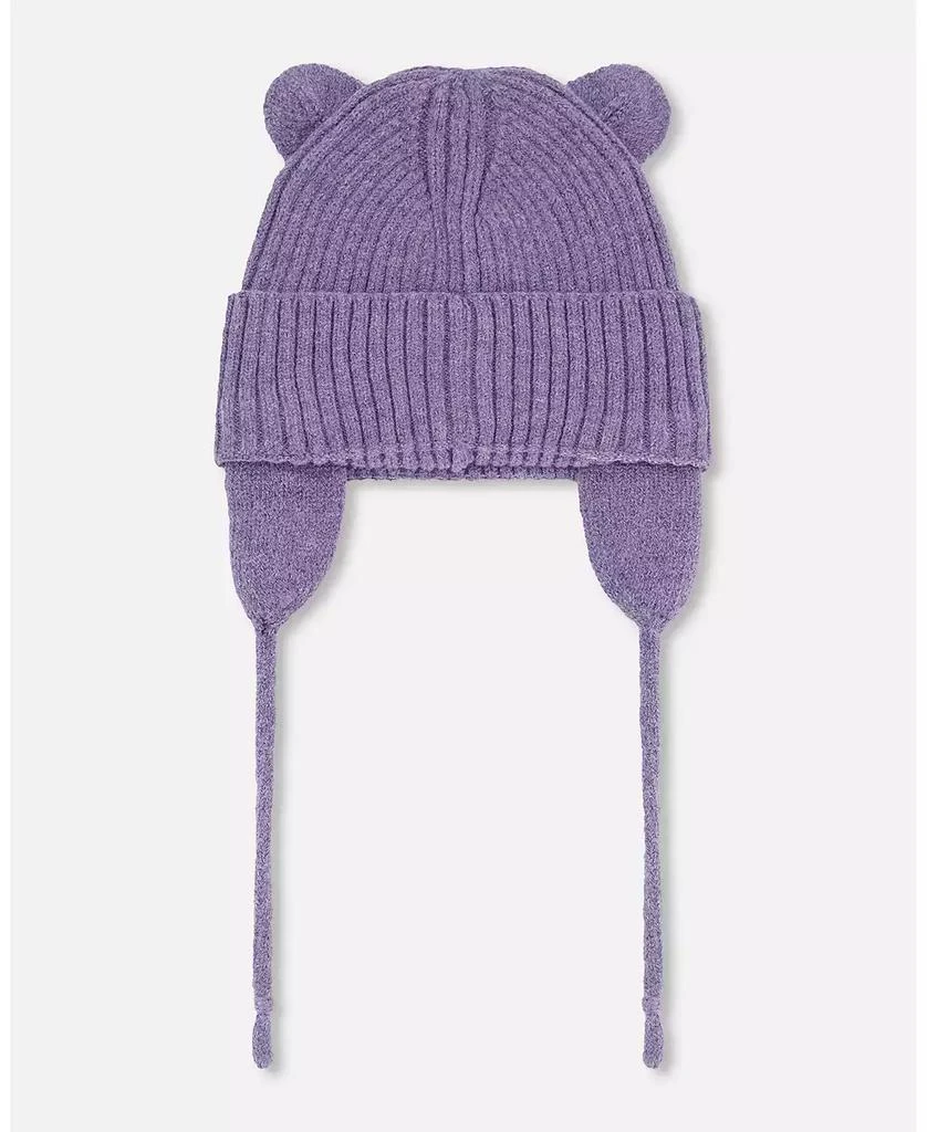 Deux par Deux Baby Girls Knit Hat Lavender