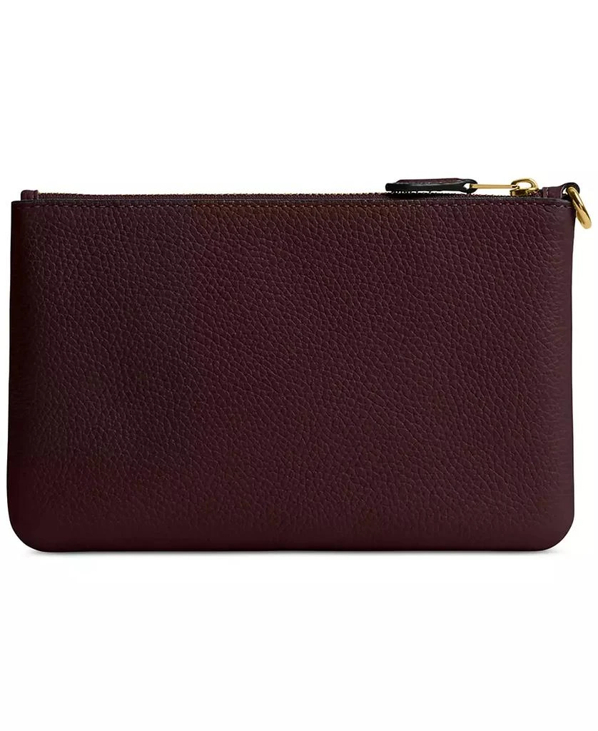 Coach Polished Pebble Leather Small Zip-Top Wristlet 2