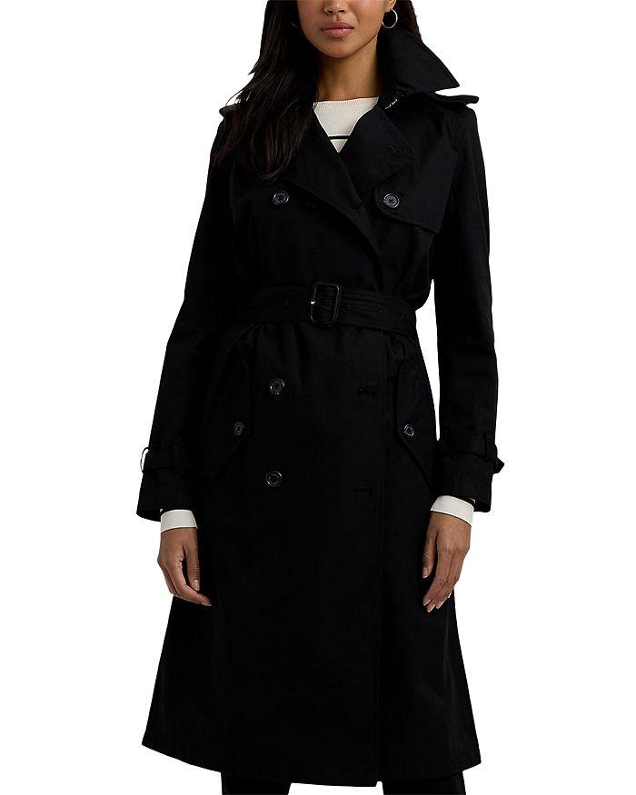 Lauren Ralph Lauren Water Repellent Belted Twill Trench Coat