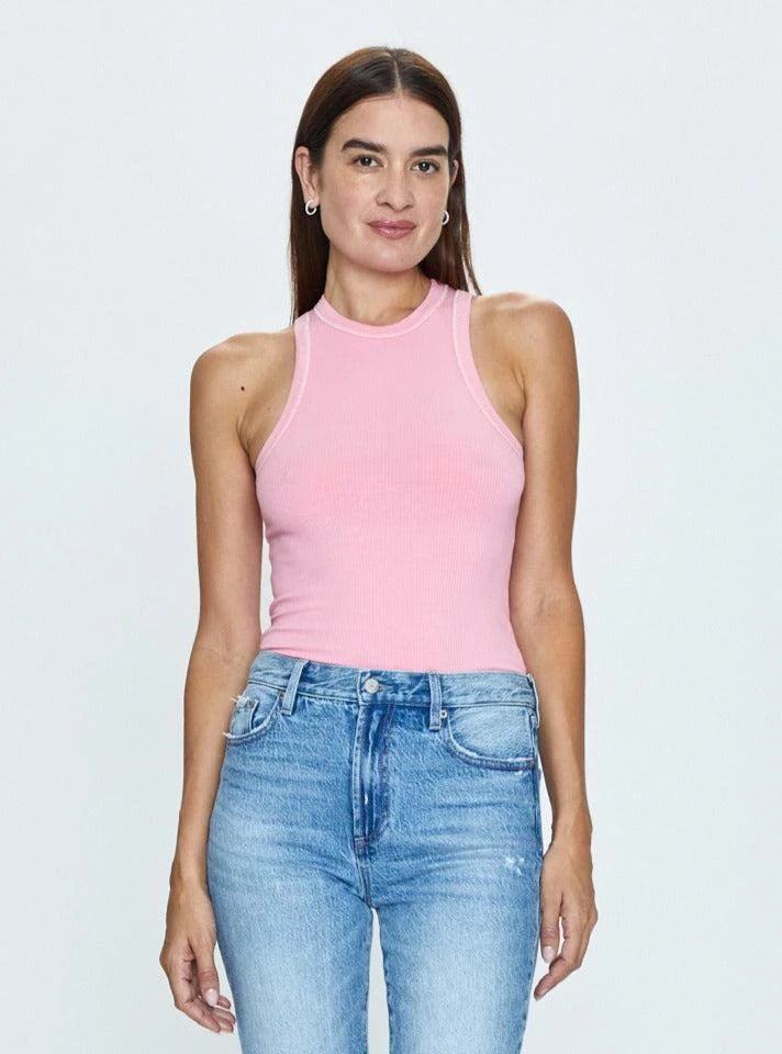 Pistola Denim Blake Tank - Pink Lemonade 1