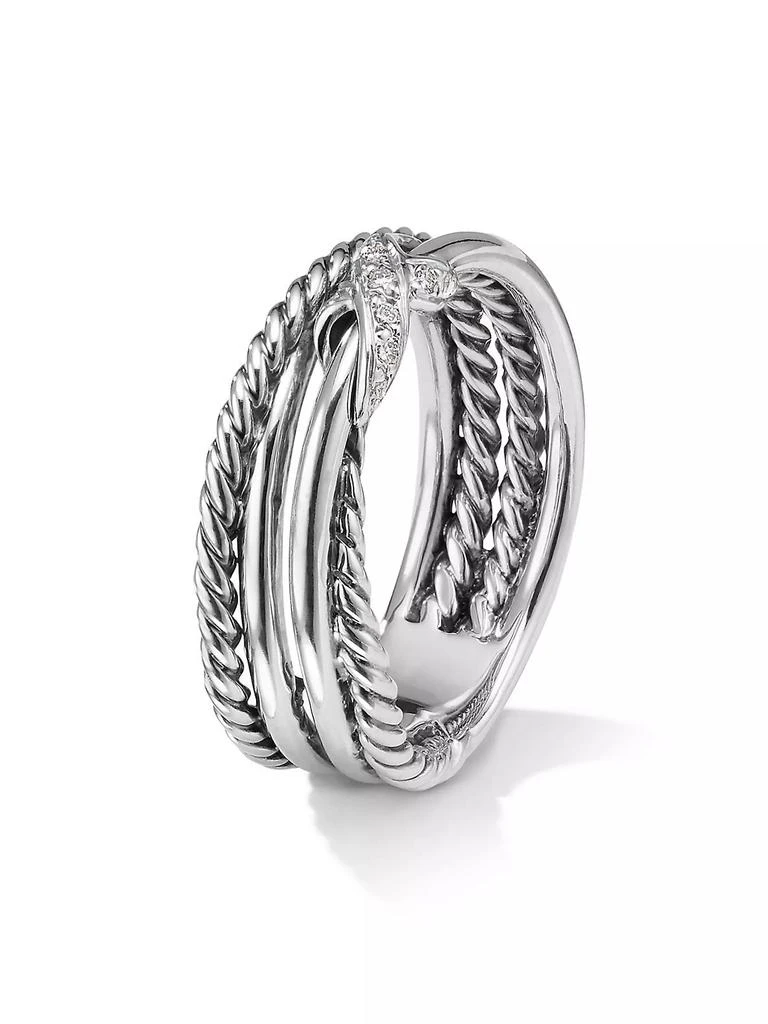 David Yurman X Crossover Band Ring in Sterling Silver 3