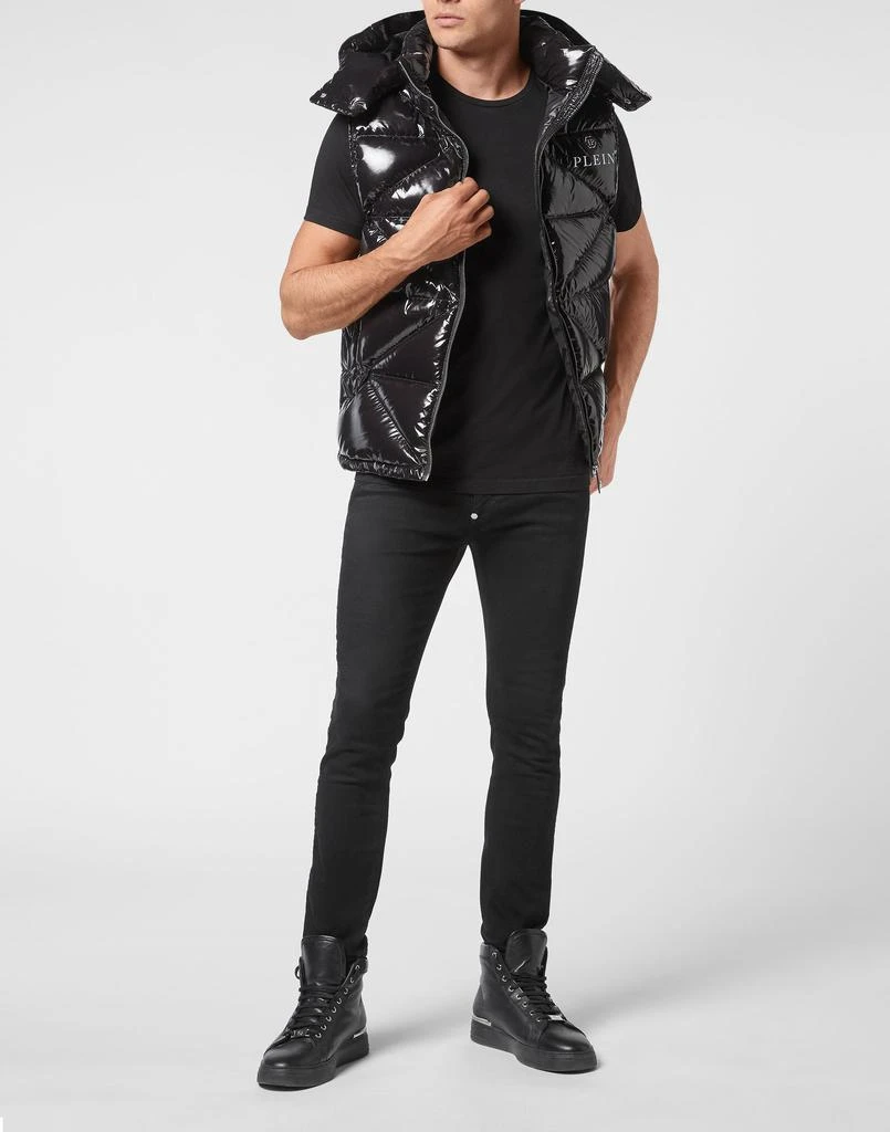 Philipp Plein Sleeveless Quilted Down Jacket Hexagon 2