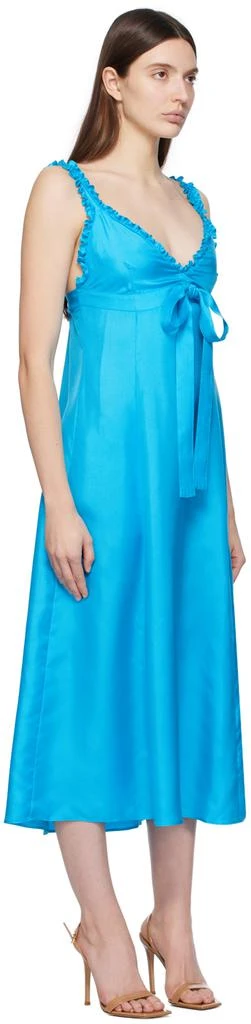 Saks Potts Blue Henriette Midi Dress 2