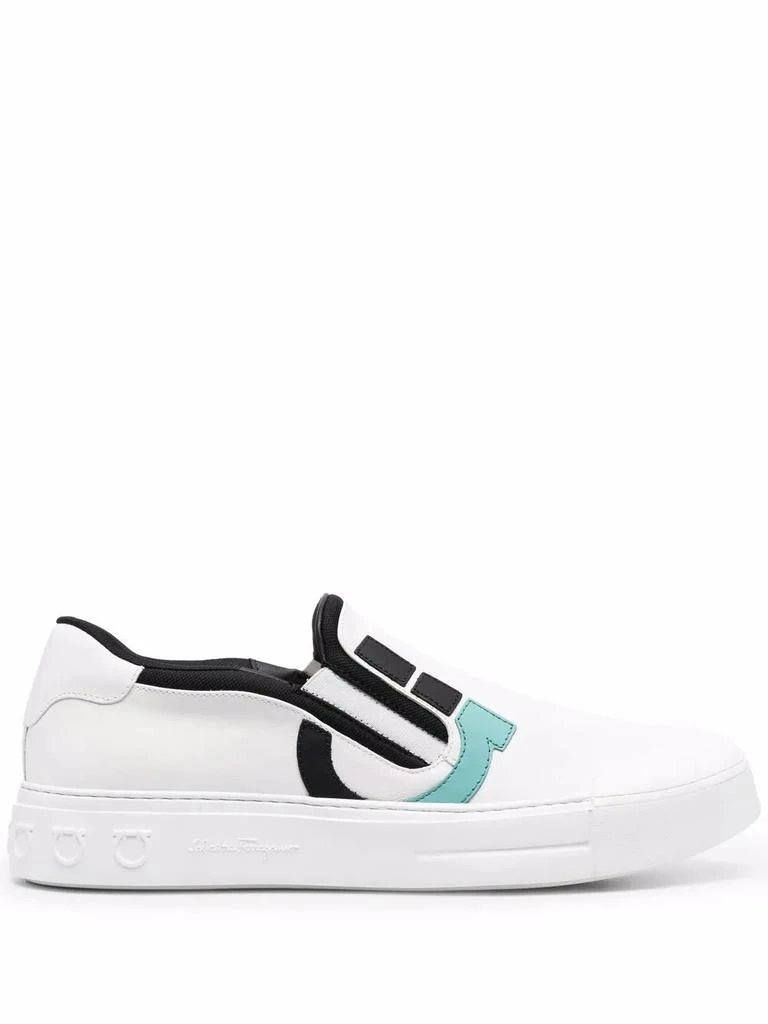 Salvatore Ferragamo Ferragamo Gancini Slip-On Sneakers 4