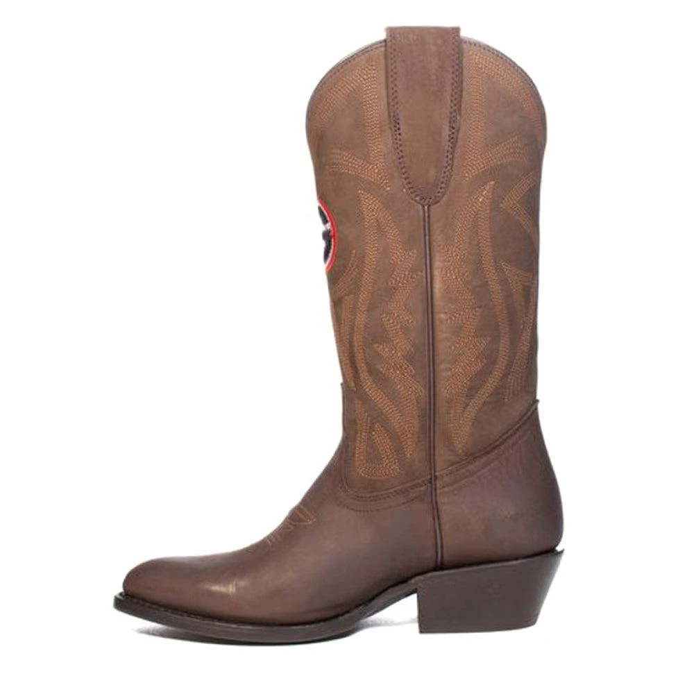 Gameday Boots University of Georgia Embroidered Round Toe Pull On Cowboy Boots 3
