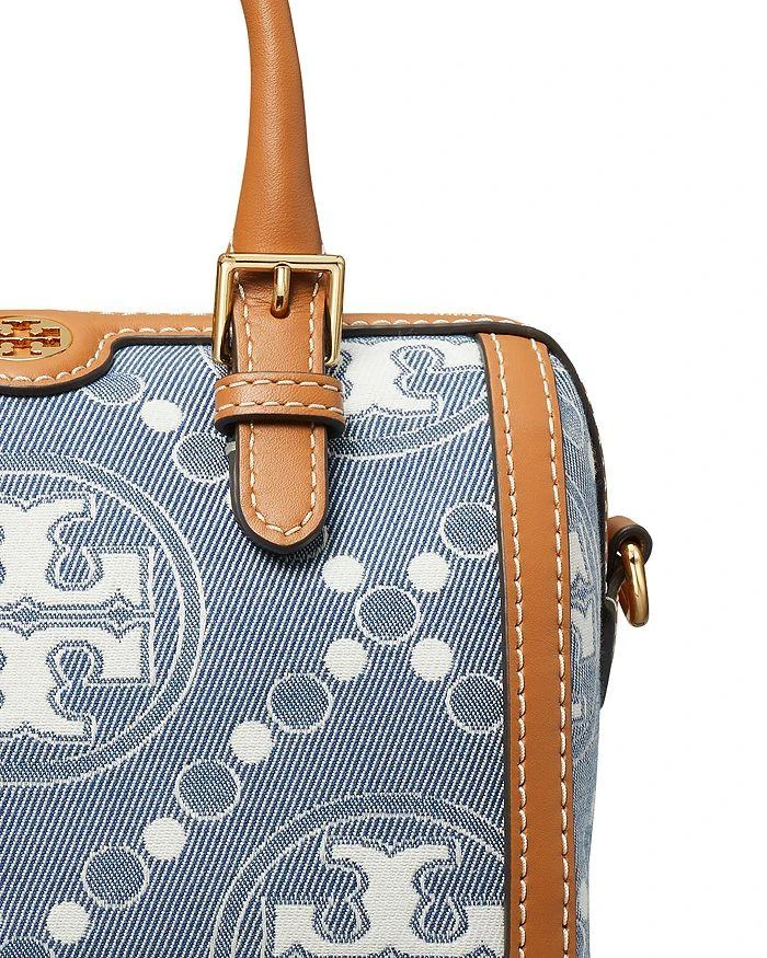 Tory Burch Petite T Monogram Denim Barrel Bag 5