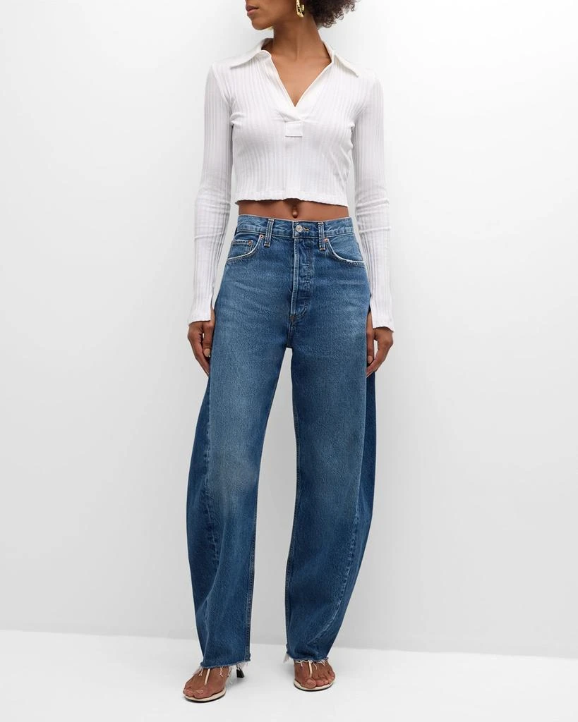 AGOLDE Luna High-Rise Curved Tapered Jeans 3