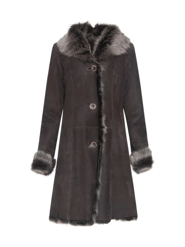 WOLFIE FURS Made For Generation Toscana Shearling Coat 1