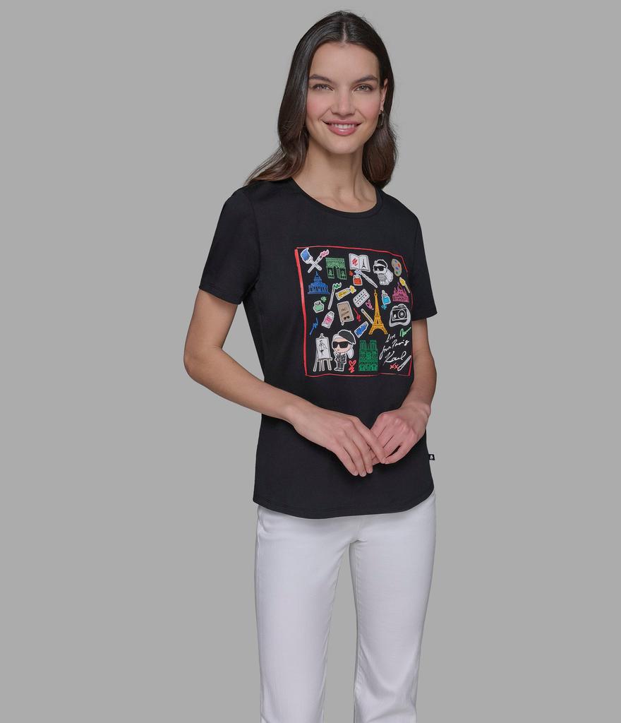 Karl Lagerfeld Paris ARTIST WHIMSY LOGO TEE - Compare Prices