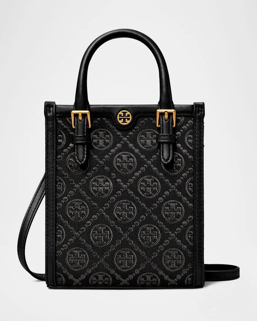 Tory Burch Mini T Monogram Canvas Tote Bag