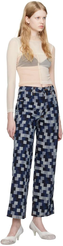 Eckhaus Latta SSENSE Exclusive Blue Jeans 4