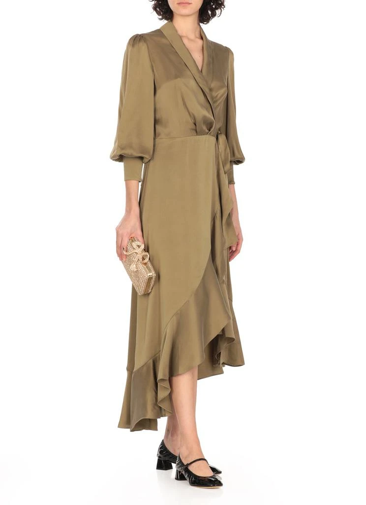Zimmermann Zimmermann Asymmetric Wrap Midi Dress 3