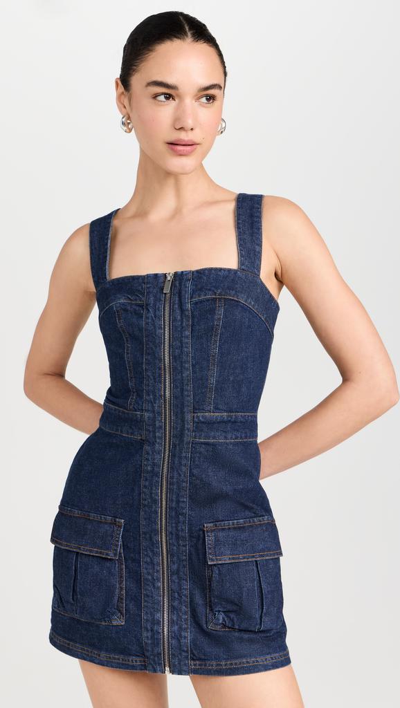 Amanda Uprichard Gage Dress In Denim