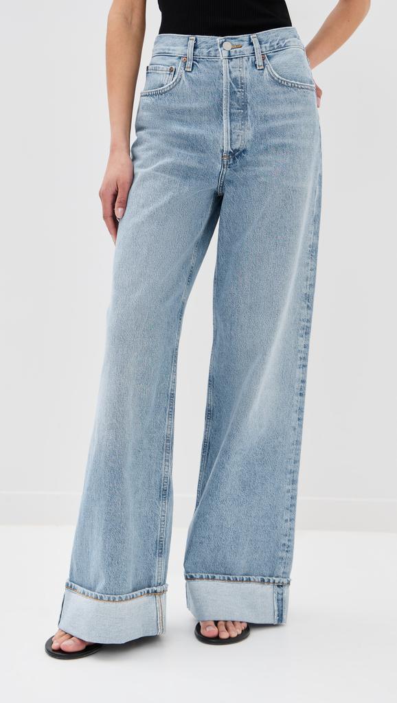 【関税込み】AGOLDE ブルー Ellis ジーンズ Ellis mid-rise wide-leg jeans in blue - Agolde | Mytheresa