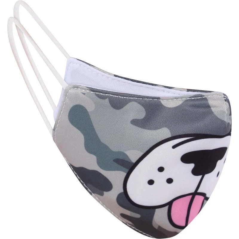 OMG! Accessories Puppy face mask in camouflage green 1