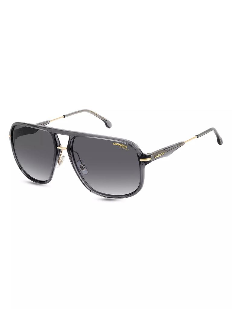 Carrera Plastic 60MM Aviator Sunglasses