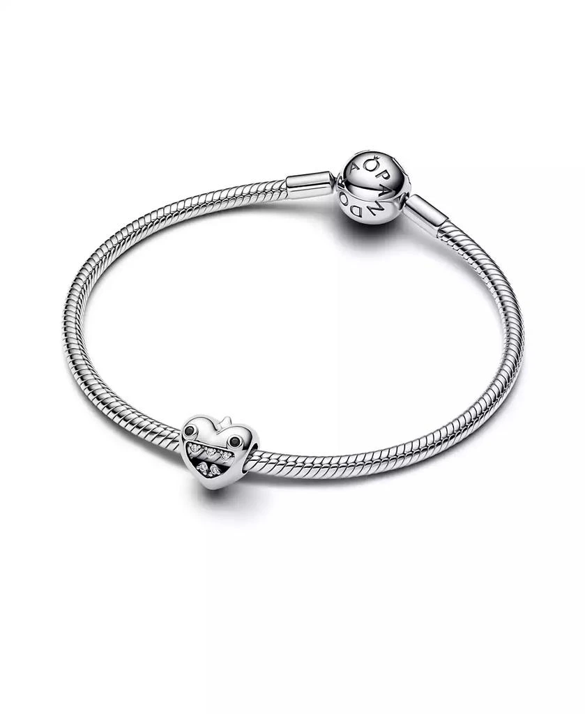 PANDORA Mom
s Little Monsters Heart Sterling Silver Charms 2