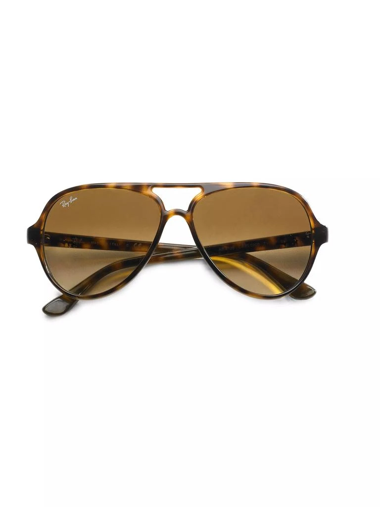 Ray-Ban RB4125 Iconic Cats 5000 59MM Aviator Sunglasses 2
