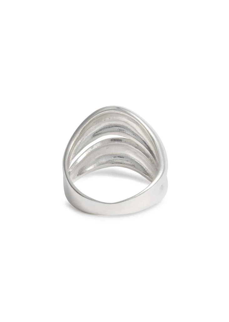 AGMES Double Wave sterling silver ring 3